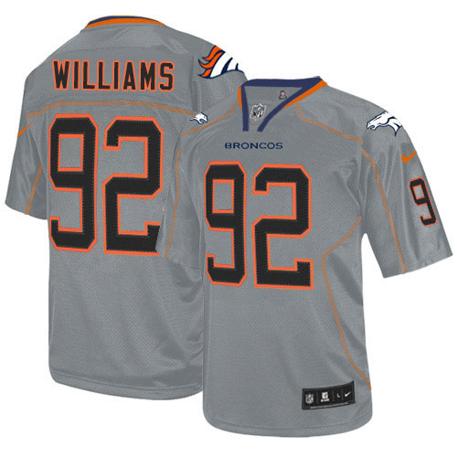Men's Limited Sylvester Williams Nike Jersey Lights Out Grey - #92 NFL Denver Broncos